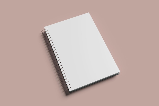 Modelo de caderno em branco