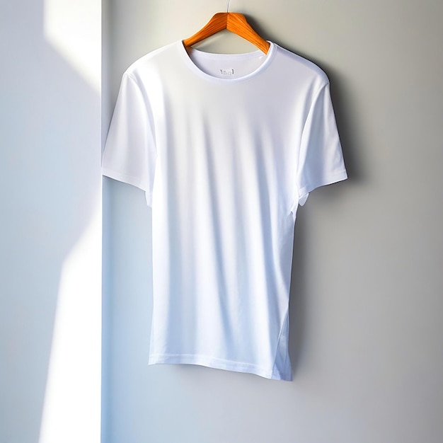 modelo de camiseta branca com fundo branco