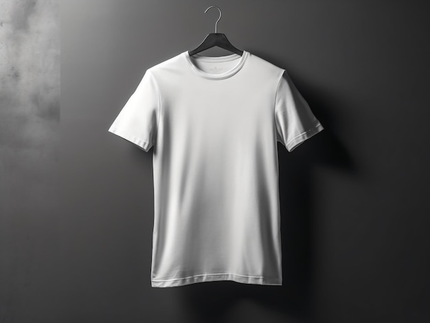 Modelo de camiseta branca comercial