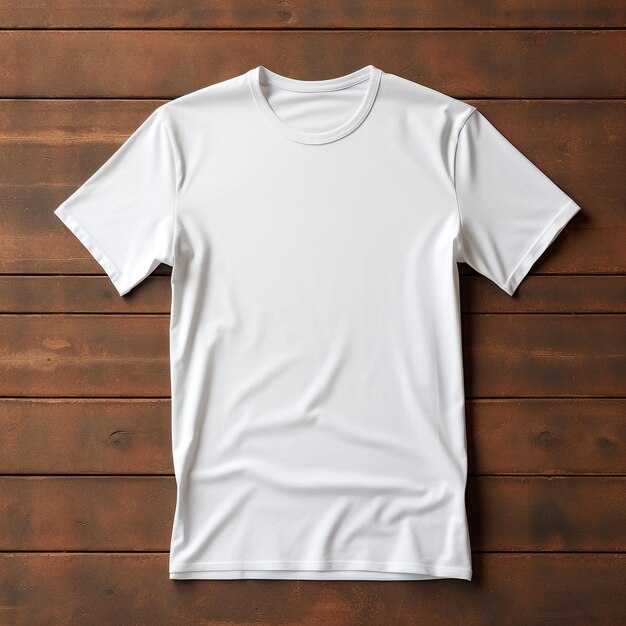 Modelo de camiseta branca em branco masculino de dois lados em forma natural em manequim invisível para o seu d