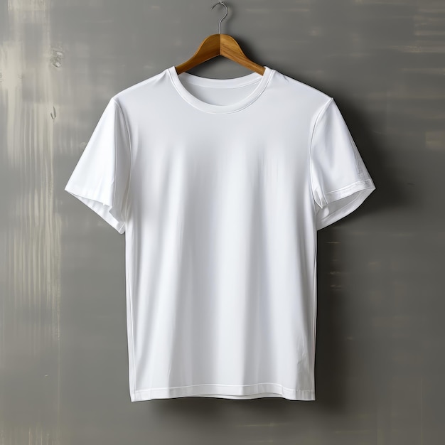 Modelo de camiseta branca