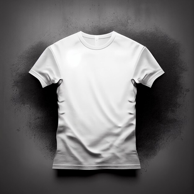 Modelo de camiseta em branco camiseta branca básica para o seu design Manequim fantasma Generative AI