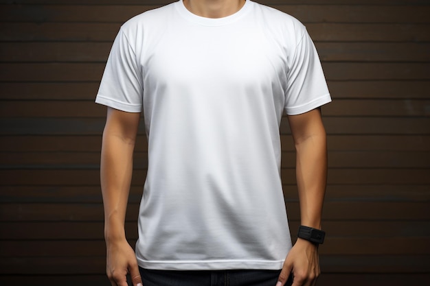 modelo de camiseta para homens cor branca limpa