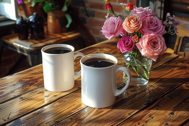 modelo de caneca de café em branco fotografia profissional