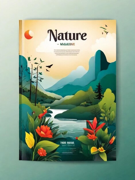 Foto modelo de capa da revista nature