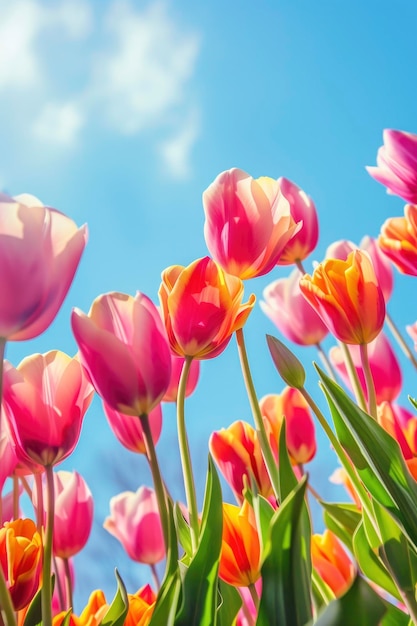 Foto modelo de cartão de saudação de férias de primavera espaço em branco para texto