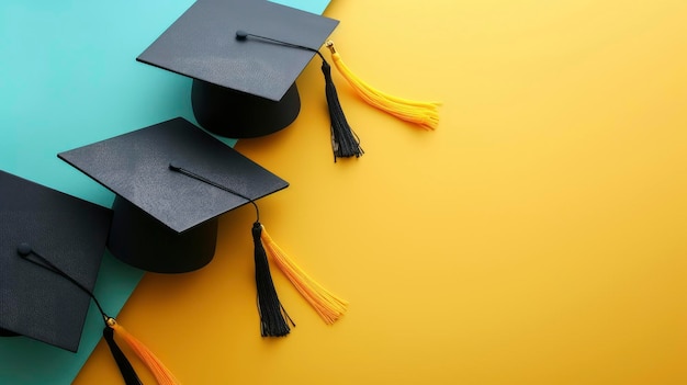 Modelo de cartão de saudação de formatura espaço em branco para o texto