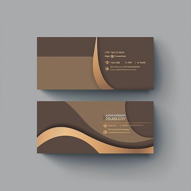 Modelo de cartão de visita elegante e elegante Vector Moderno Design criativo e limpo único