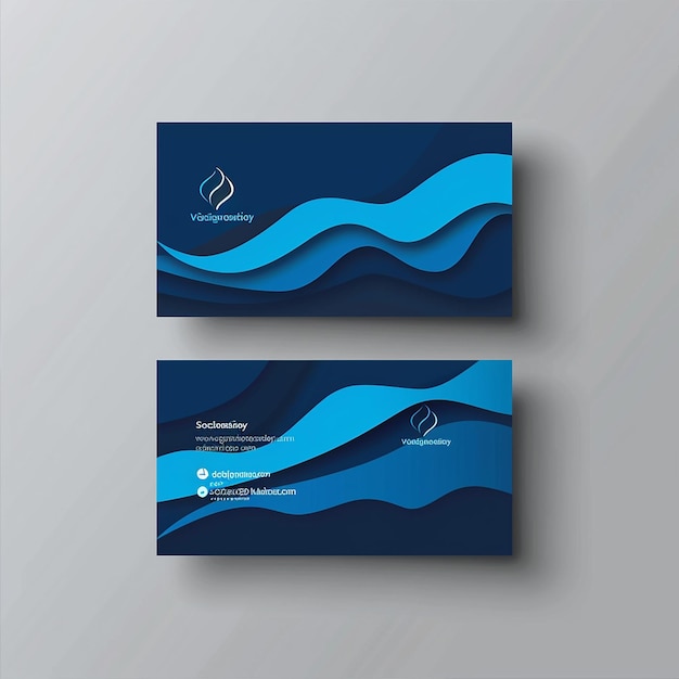 Modelo de cartão de visita elegante e elegante Vector Moderno Design criativo e limpo único