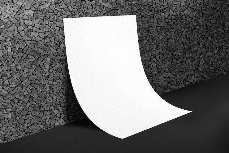 Foto modelo de cartão de visita png de papel realista design transparente