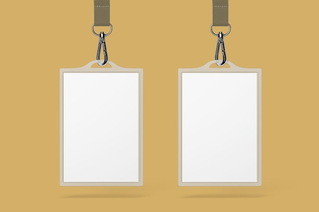 Modelo de cartões de identificação png desenho transparente amarelo