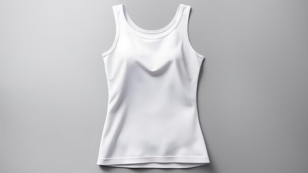 Foto modelo de colete desportivo feminino branco simples