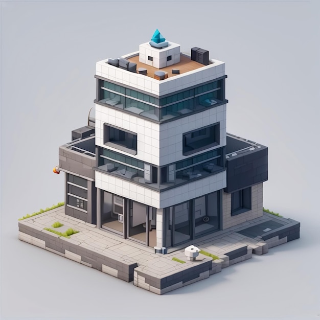 modelo de construção 3D