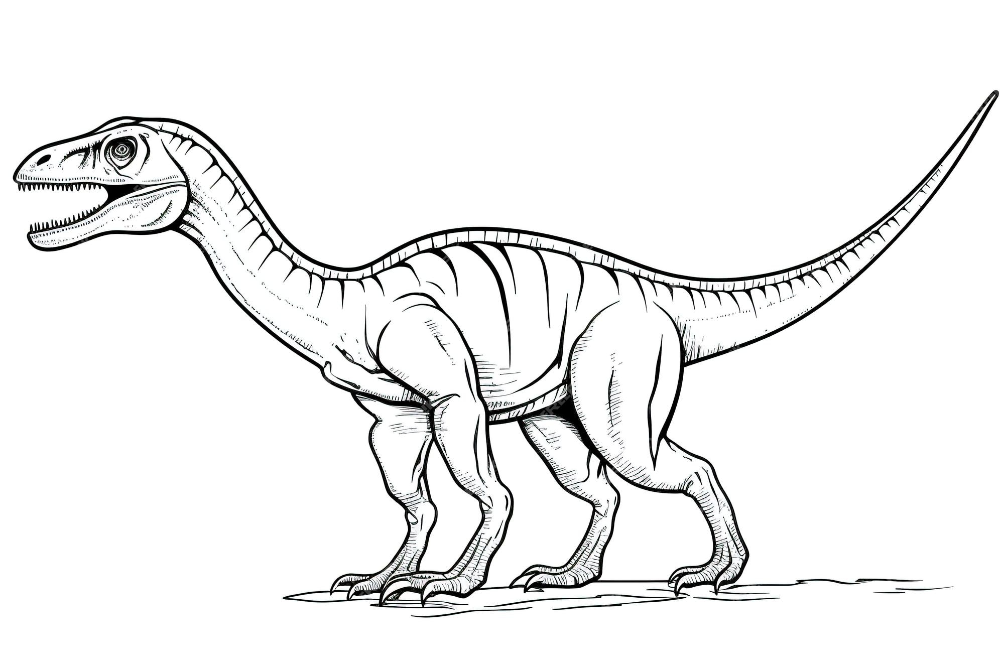 Como desenhar um Tiranossauro Rex (versão infatil) 