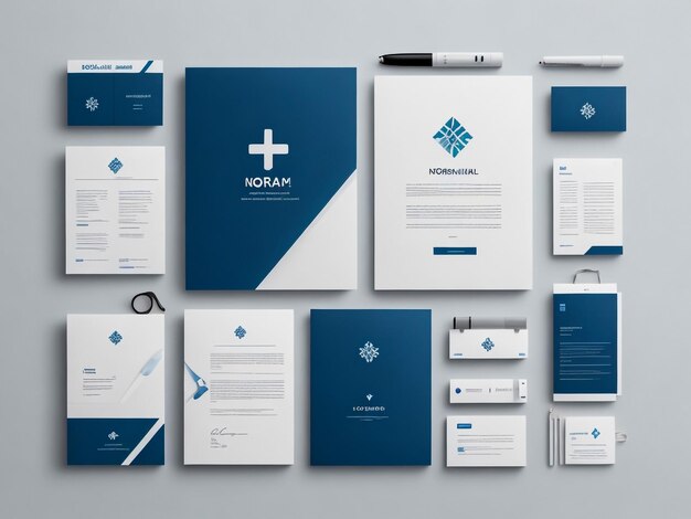 Foto modelo de design de brochura de negócios de várias páginas esta brochura tem 8 páginas de design de layout individual