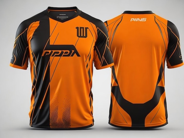 Modelo de design de camisa esportiva para vetor de uniformes de equipe