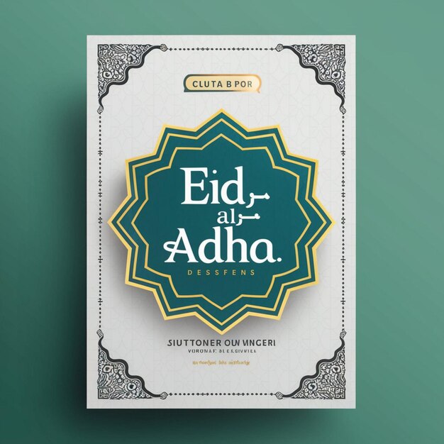 Modelo de design de cartaz do Eid Al Adha