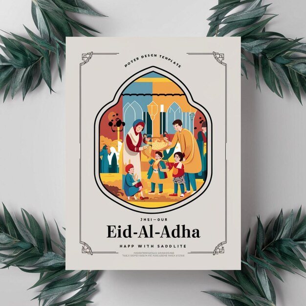 Modelo de design de cartaz do Eid Al Adha