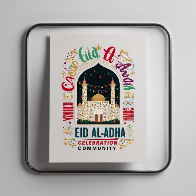 Foto modelo de design de cartaz do eid al adha