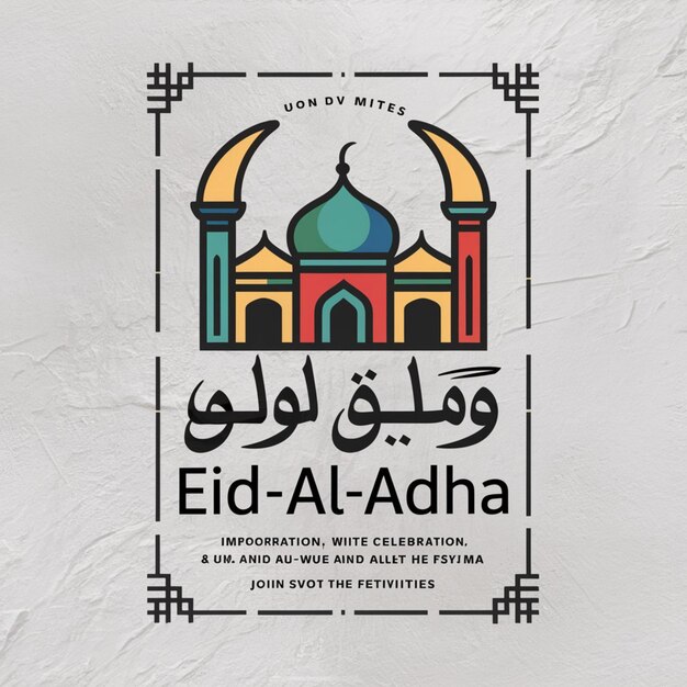 Modelo de design de cartaz do Eid Al Adha