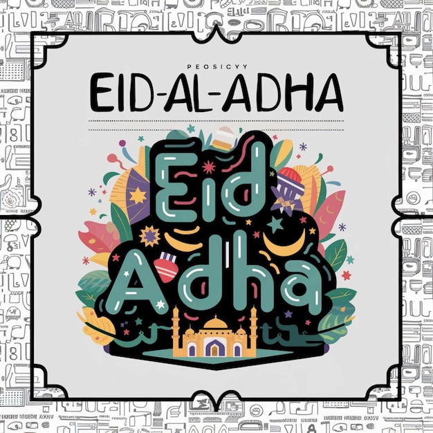 Modelo de design de cartaz do Eid Al Adha