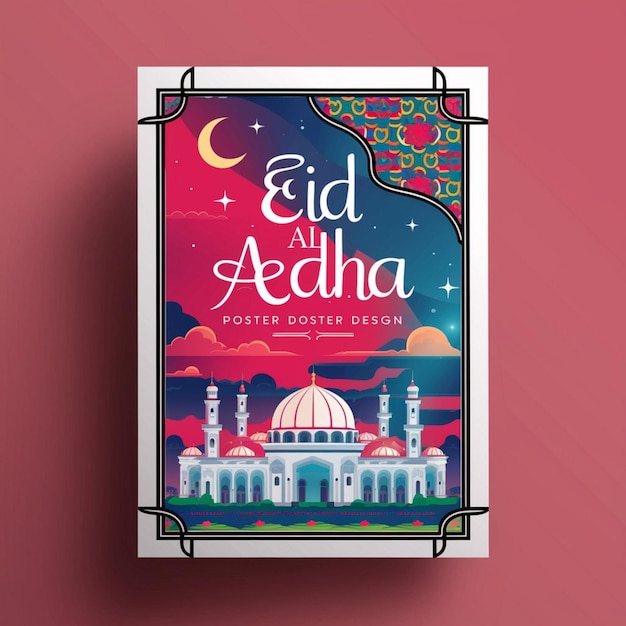 Foto modelo de design de cartaz do eid al adha