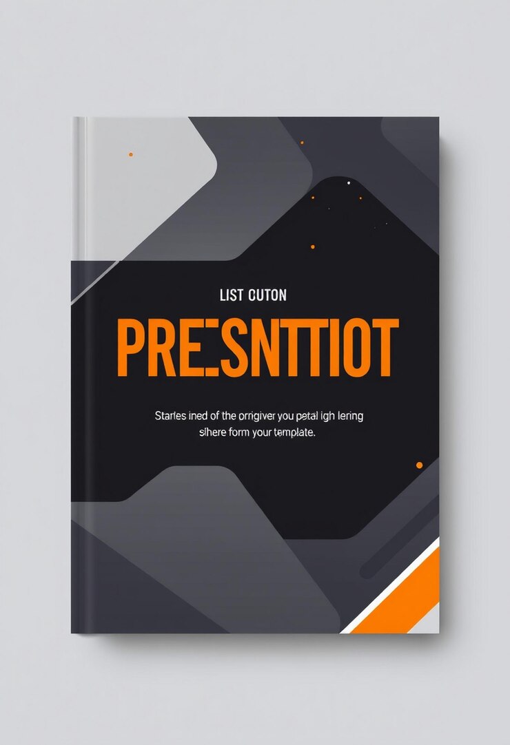 Foto modelo de design de folheto para a capa do folheto e a capa do livro de apresentação