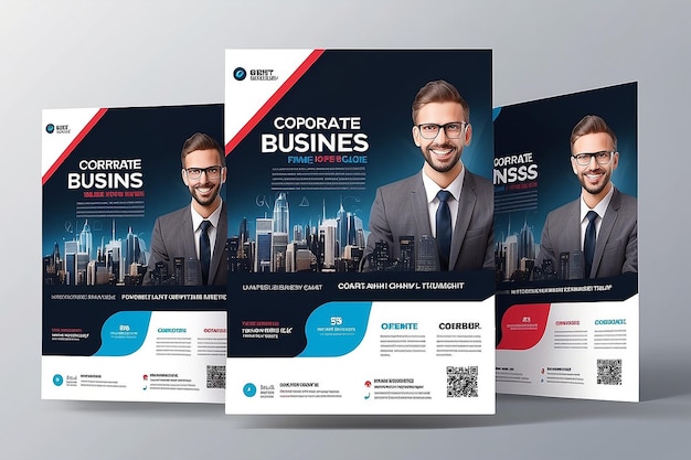 Foto modelo de design de panfleto de negócios corporativos
