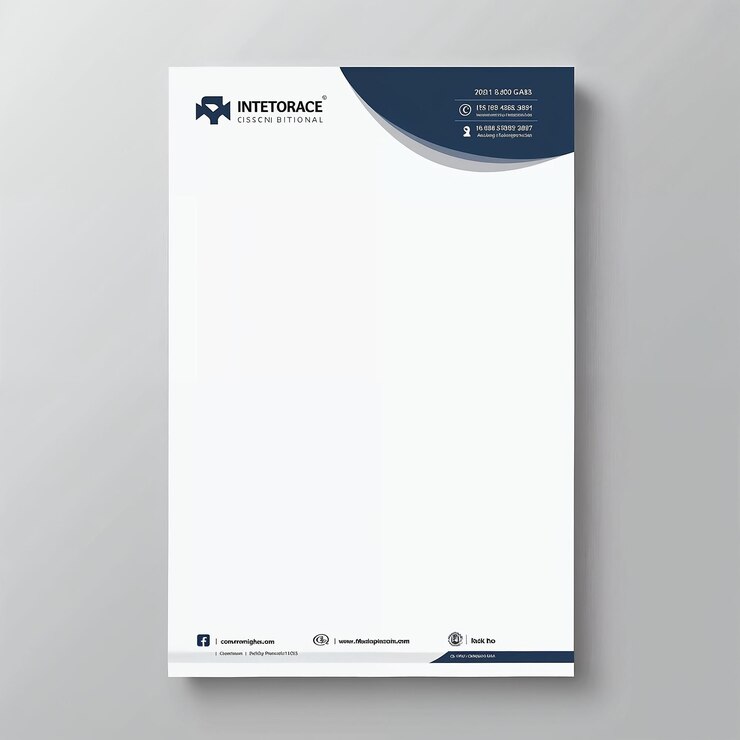 Foto modelo de design de papel timbrado profissional
