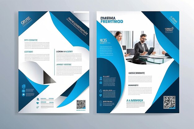 Modelo de design vetorial para folheto AnnualReport Magazine Poster Apresentação Corporativa