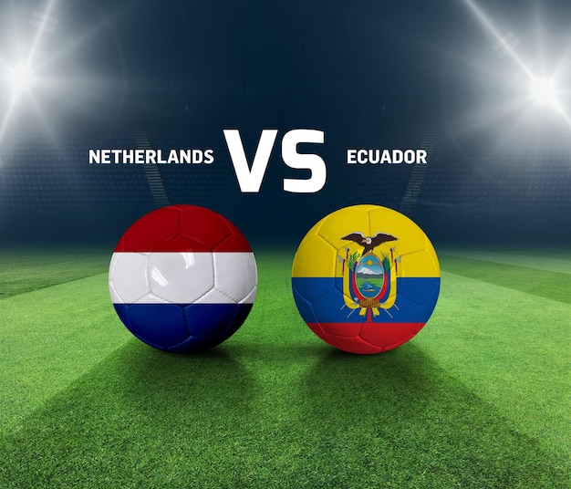 Modelo de dia de jogo de futebol holanda vs equador modelo de dia de jogo