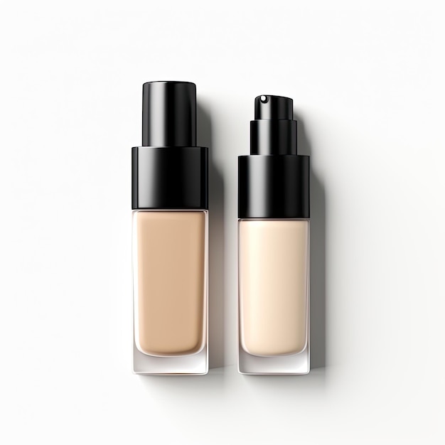 Modelo de embalagem de beleza de concealer e fundação líquida