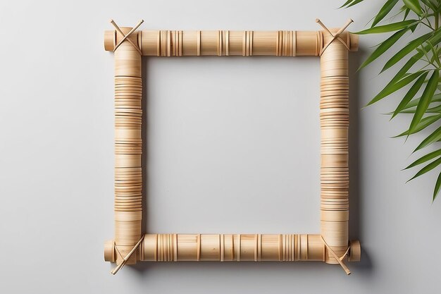 Foto modelo de estrutura de tecelagem de bambu