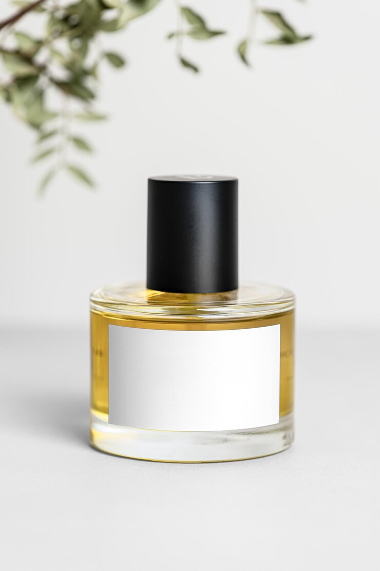Foto modelo de etiqueta de garrafa png embalagem transparente de perfume design de marca de negócios