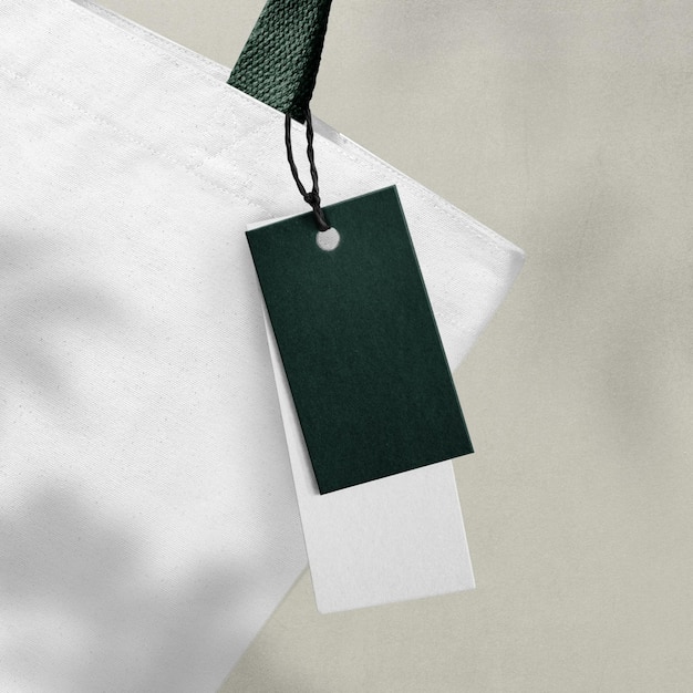 Modelo de etiqueta de roupa mínima png para marcas de moda