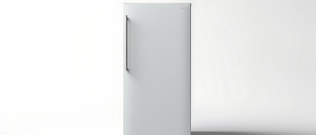 Modelo de fundo de geladeira em branco com espaço de cópia para texto Modelo de frigorífico para cozinha