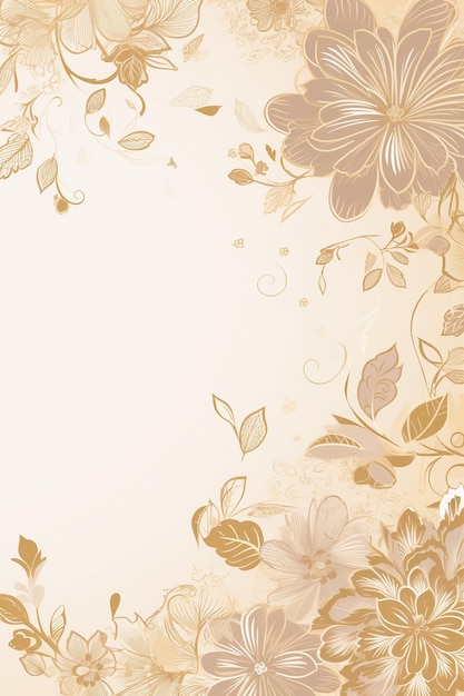 Modelo de fundo de ilustração de decoração floral simples colorido arranjo criativo de natureza e flores Bom para convite de cartão de casamento de banner rascunho saudações de aniversário e elemento de design