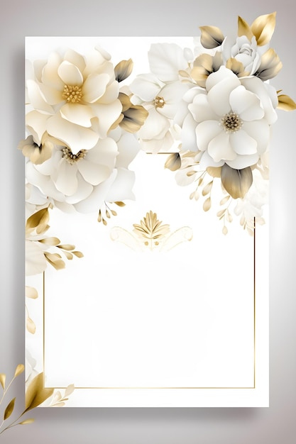 Modelo de fundo de ilustração de decoração floral simples colorido arranjo criativo de natureza e flores Bom para convite de cartão de casamento de banner rascunho saudações de aniversário e elemento de design