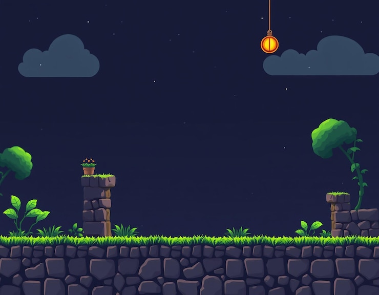 Foto modelo de fundo de jogo de plataforma