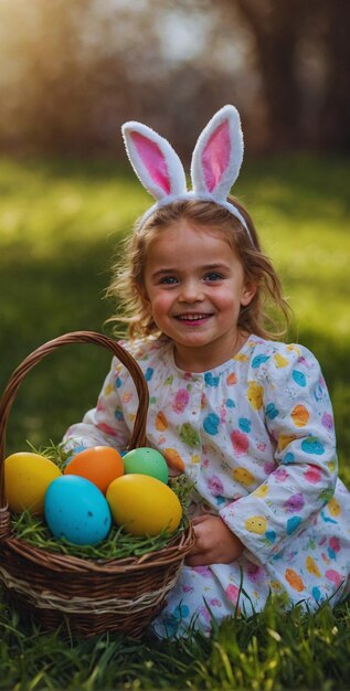 Foto modelo de fundo de páscoa feliz para celebrações de páscoa