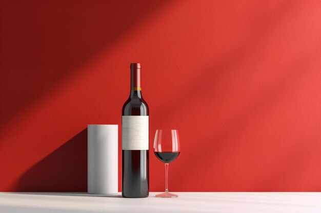 Modelo de garrafa de vinho