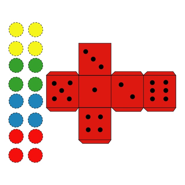 Foto modelo de imagem ludo dice cutout