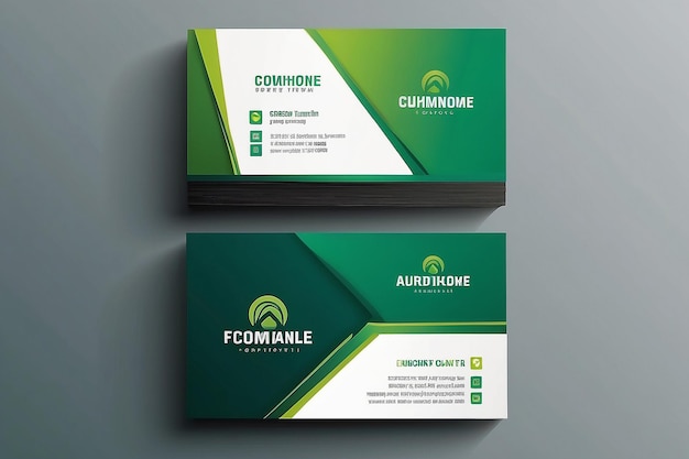 Modelo de impressão de cartão de visita com logotipo da empresa Ilustração vetorial