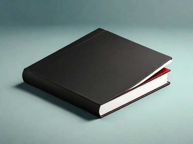 Modelo de livro para publicidade da publicação Livro branco com capa dura renderização 3D