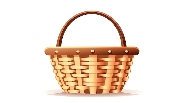 Modelo de logotipo de ilustração de ícone de cesta de compras generativo ai
