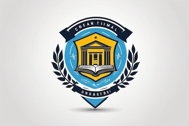 Foto modelo de logotipo do brasão da escola