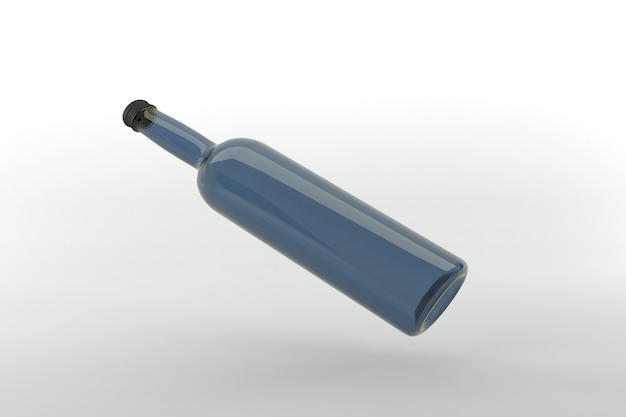 Foto modelo de maquete de garrafas renderizadas em 3d