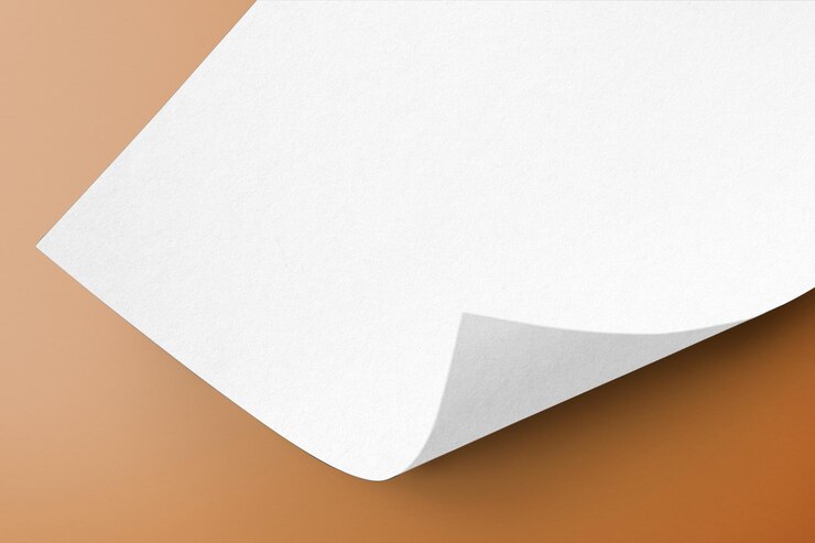 Foto modelo de papel a4 png espaço de design em branco transparente