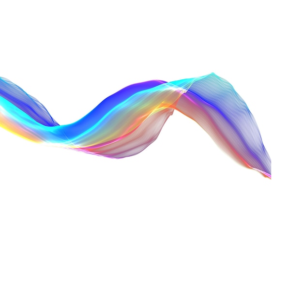 Modelo de papel de parede de panfleto de banner de efeito de onda de linha colorida