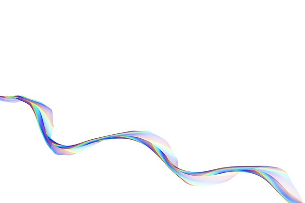 Foto modelo de papel de parede de panfleto de banner de efeito de onda de linha colorida